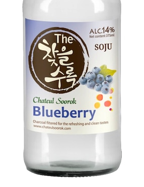 Sake frutales Chateul Soorok sabor mora azul 375 ml