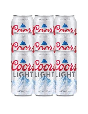 Set de cerveza Coors Light 9 pack 470 ml