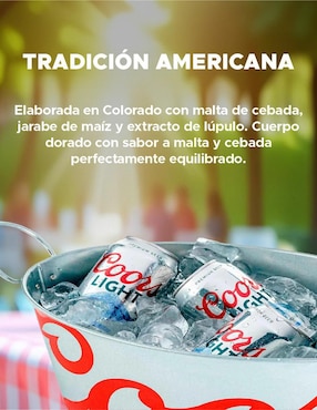 Set de cerveza Coors Light 9 pack 470 ml