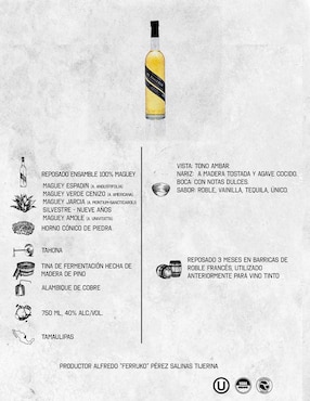 Mezcal El Tinieblo Reposado 750 ml