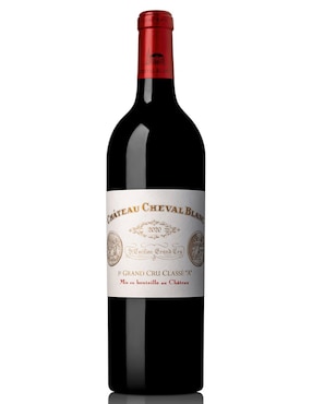 Vino tinto Chateau Cheval Blanc Premier Grand Cru Classé A merlot y cabernet franc 750 ml