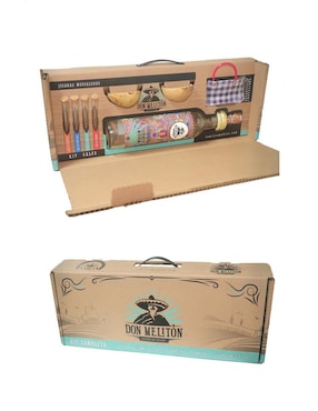 Kit de destilados de agave Don Méliton Blanco tipo De agave 9 piezas 750 ml c/u