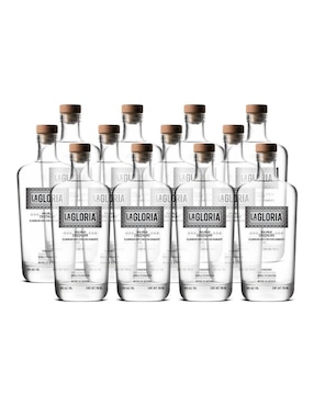 Set ron La Gloria Añejo Cristalino 750 ml
