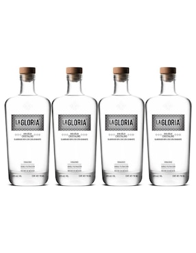 Set ron La Gloria Añejo Cristalino 750 ml