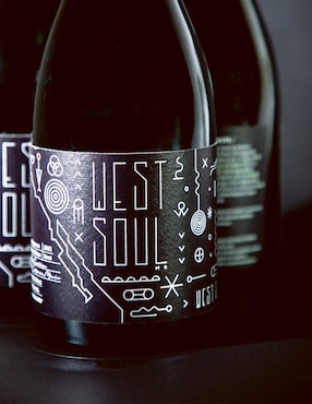 Vino espumoso blanco Chardonnay Vinos Del Oeste West Soul México 750 ml