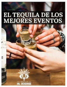 Caja de tequila Mil Demonios tipo De agave 6 piezas 750 ml c/u