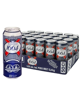 Cerveza clara Kronenbourg amargo 24 pack 500 ml