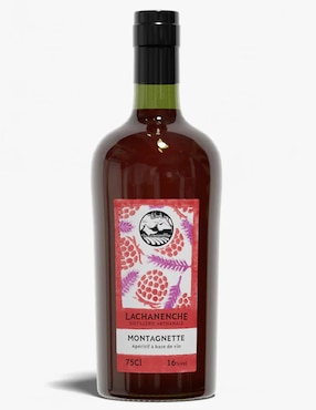 Licor aperitivo vino blanco lavanda y frambuesa Lachanenche La montagnette 750 ml