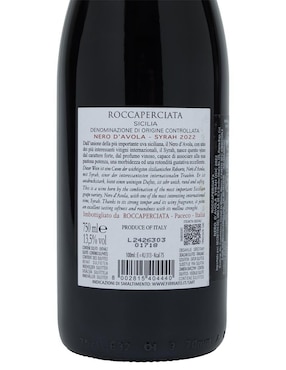 Vino tinto Firriato Roccaperciata Nero d'avola 750 ml