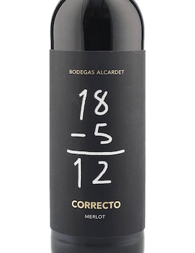 Vino tinto merlot Correcto España 750 ml