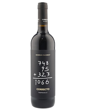 Vino tinto tempranillo Correcto España 750 ml