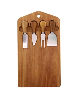 Set tabla para queso Xtellar de madera