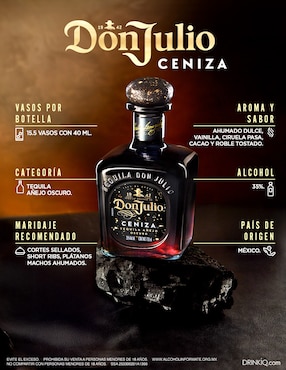 Tequila Don Julio Ceniza tipo añejo 700 ml
