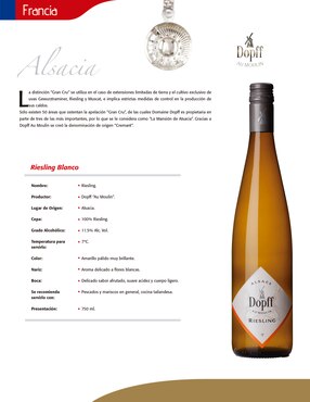 Vino blanco Dopff Au Moulin riesling 750 ml