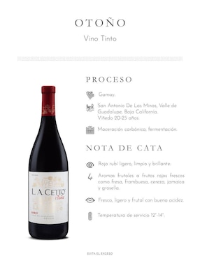 Set vino tinto La Cetto Estaciones varietal 750 ml