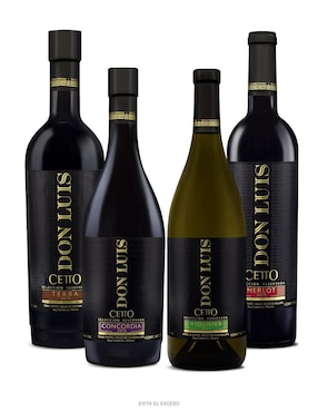 Set vino tinto La Cetto Don Luis varietal 750 ml