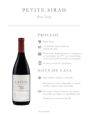 Set vino tinto La Cetto Reserva Privada varietal 750 ml