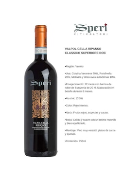 Vino tinto Speri varietal 750 ml