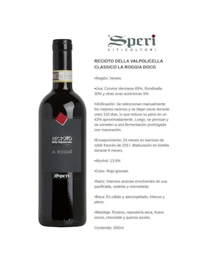 Vino tinto Speri varietal 500 ml