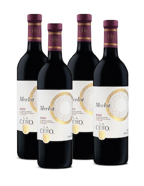 Set vino tinto La Cetto Línea Clásica Merlot 750 ml
