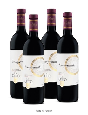 Set vino tinto La Cetto Línea clásica Tempranillo 750 ml