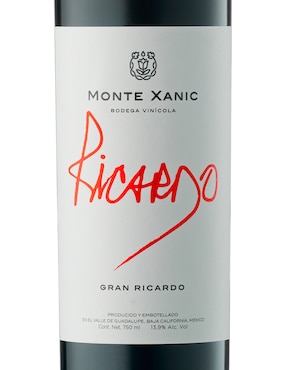 Vino tinto Monte Xanic Gran Ricardo edición de arte varietal 750 ml