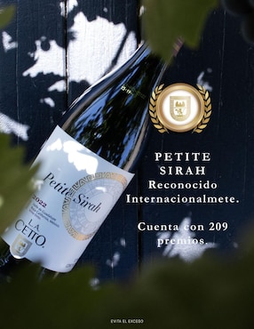 Set vino tinto La Cetto línea clásica Petite Sirah 750 ml