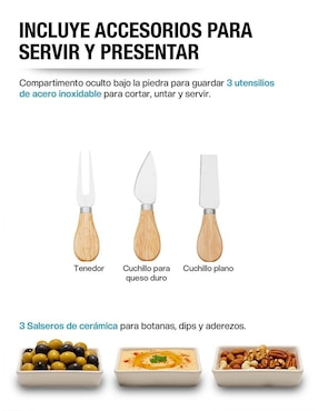 Tabla para queso Casa Litus de bambú