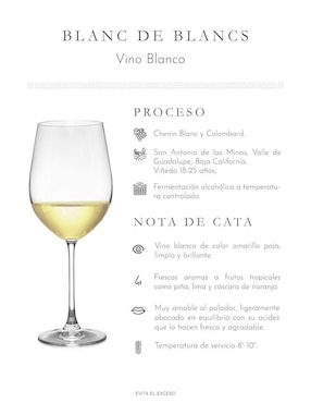 Set vino blanco La Cetto línea clásica Chenin Blanc 750 ml