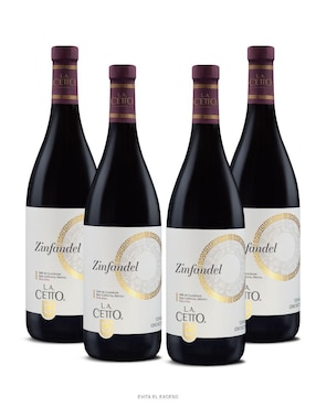 Set vino tinto La Cetto línea clásica zinfandel 750 ml