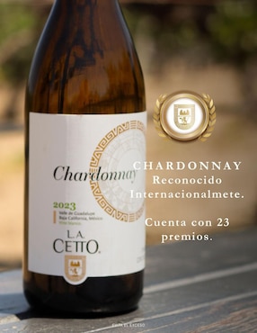 Set vino blanco La Cetto línea clásica chardonnay 750 ml