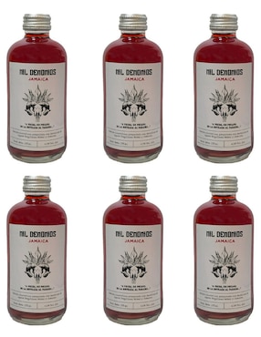 Set mix cocktail Mil demonios mil demonios sabor jamaica 295 ml