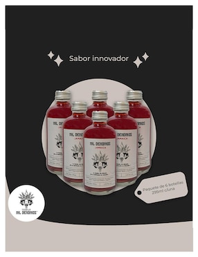 Set mix cocktail Mil demonios mil demonios sabor jamaica 295 ml