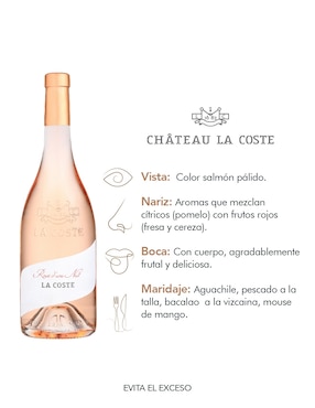 Vino rosado Cabernet Sauvignon Chateau La Coste Francia 750 ml