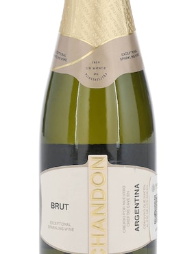 Vino espumoso blanco pinot noir y chardonnay Chandon Brut Argentina 187 ml