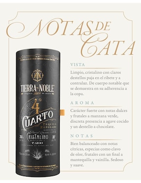 Tequila Tierra Noble tipo cristalino 750 ml