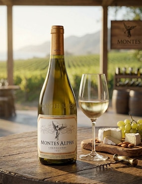 Vino blanco chardonnay Montes Alpha Chile 750 ml