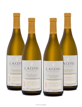 Set de vino blanco La Cetto Reserva Privada Chardonnay 750 ml