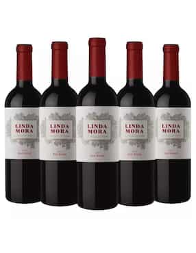 Set vino tinto Finca Las Moras Linda Mora varietal 750 ml
