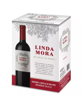 Set vino tinto Finca Las Moras Linda Mora varietal 750 ml
