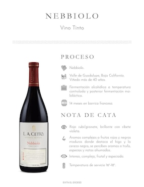 Set de vino espumoso Chardonnay La Cetto México 750 ml