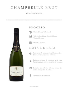 Set de vino espumoso chardonnay La Cetto México