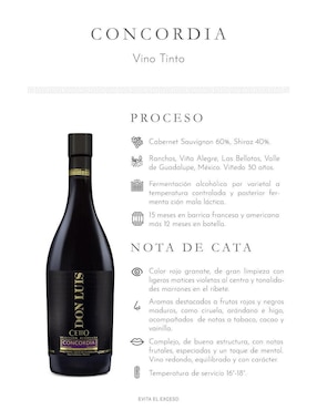 Set de vino rosado ensamble seco La Cetto 750 ml