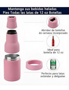 Termo para botella Xtellar de acero inoxidable con tapa rosca 355 ml