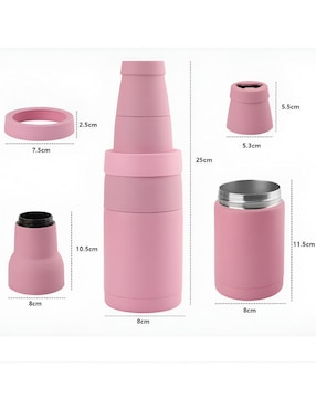 Termo para botella Xtellar de acero inoxidable con tapa rosca 355 ml
