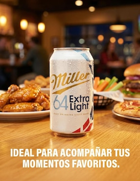 Cerveza clara Miller Ultra Light lager amargo 355 ml