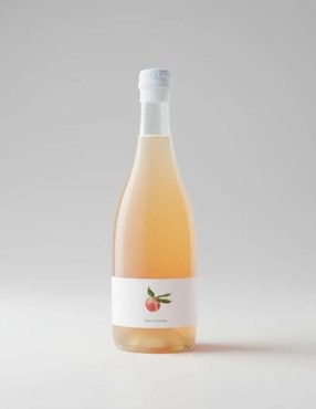 Vino espumoso blanco varietal Farmentation Peach Bubble