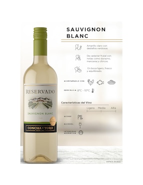 Vino blanco Concha y Toro Sauvignon Blanc 750 ml
