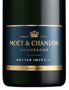 Champagne blanco Chardonnay Moët & Chandon Néctar Imperial Francia 750 ml