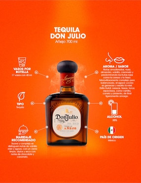 Tequila Don Julio tipo Añejo 700 ml